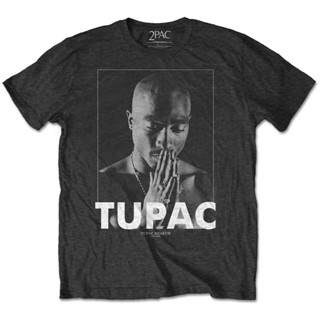 [COD] เสื้อยืดผ้าฝ้าย 100% พิมพ์ลาย Tupac Praying Rap Music 2Pac Shakur โอเวอร์ไซซ์ ของขวัญคริสต์มาส สํา