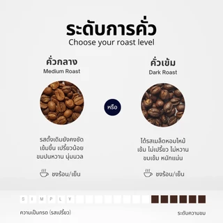 🔥 กาแฟดอยสวนยาหลวง จ.น่าน (Nan) บ้านสันเจริญ อาราบิก้า 100% กาแฟคั่วใหม่ Simply Coffee Roasters