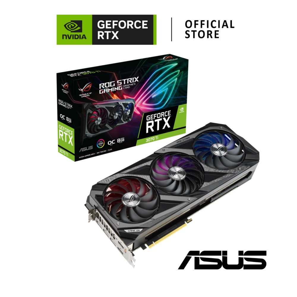 ASUS NVIDIA® GeForce RTX™ 3070 Ti ROG STRIX OC 8GB การ์ดจอ