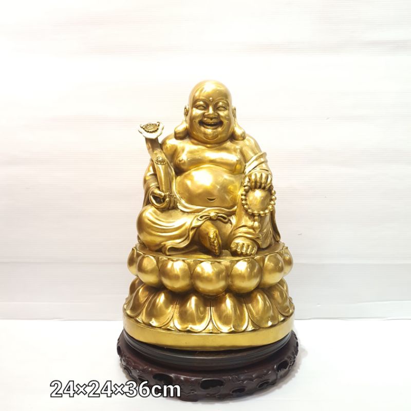 (พร้อมส่ง)พระสังกัจจายน์ เนื้อทองเหลือง หน้าตัก9 นิ้ว  สูง30 cm