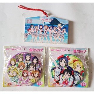 ของสะสมอนิเมะจาก เรื่อง Love Live! School Idol Project collection Keychain wooden sign Big Brooch x 3 เลิฟไลพ์
