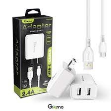 Gizmo อะแดปเตอร์ หัวชาร์จ 2.4A พร้อม สายชาร์จ type-c อุปกรณ์ชาร์จ Type-C สาย ชาร์จ พร้อมหัว สีขาว GA