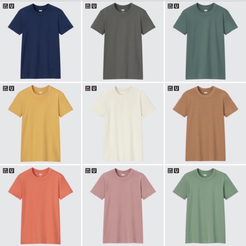 เสื้อยืด Uniqlo ยู นิ โ ค ล่ U Crew Neck W's T Shirt คอกลม แขนสั้น รุ่นฮิตของแท้ ญาญ่าพรีเซนเตอร์