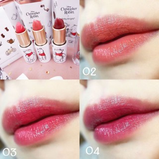 🔥ราคาพิเศษ🔥 หมีพู ลิปสติกเนื้อกำมะหยี่แมทท์【Disney Christopher Robin x Winnie the Pooh】 Honey Velvet Lipstick 3.5g