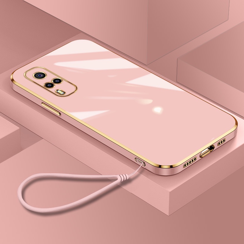 ปลอก Vivo Y51 2020 Y31 Y51A Y53S 4G Y33 V2036 V2030 V2031 V2036 Electroplated ซิลิกาเจลเคสโทรศัพท์