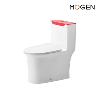 MOGEN MOS66-6(ECO) โถสุขภัณฑ์ชิ้นเดียว พร้อมฝาหม้อน้ำเมลามีน FLUSH SENSOR (ฝา Slow Close)