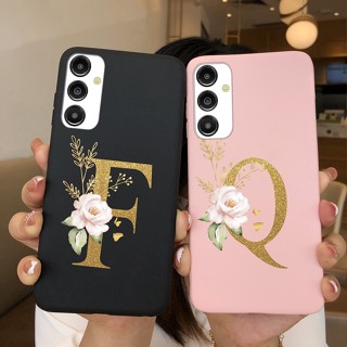 เคสโทรศัพท์มือถือ ซิลิโคนนิ่ม ลายตัวอักษรน่ารัก สําหรับ Samsung Galaxy A14 4G 5G A14 A14 A 14 4G 5G