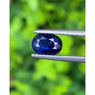 พลอย ไพลิน Blue Sapphire 1.15 กะรัต (Cts.) พลอยแท้ อัญมณีมงคลประจําวันเกิด เครื่องประดับพลอย