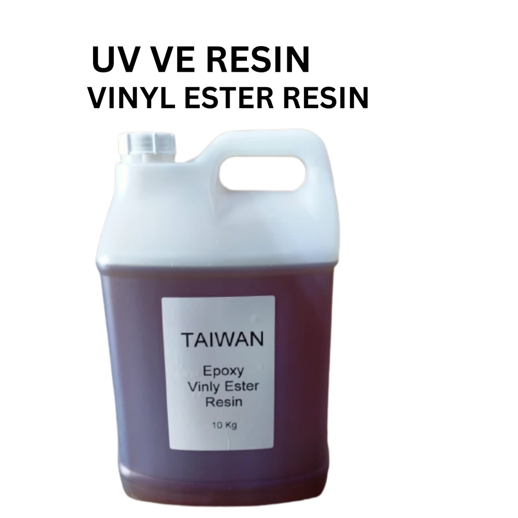UV VE Vinyl Ester Resin / UV Viner Ester Resin -10kg / Set VE Resin 10kg + hardener 2 x50ml