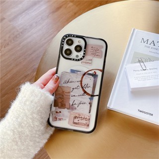 casetify【Fragmented Memories】เคสโทรศัพท์มือถืออะคริลิคใส แบบแข็ง ดูดซับแม่เหล็ก สําหรับ iPhone 11 12 13 Pro Max 14 Plus 14 Pro Max