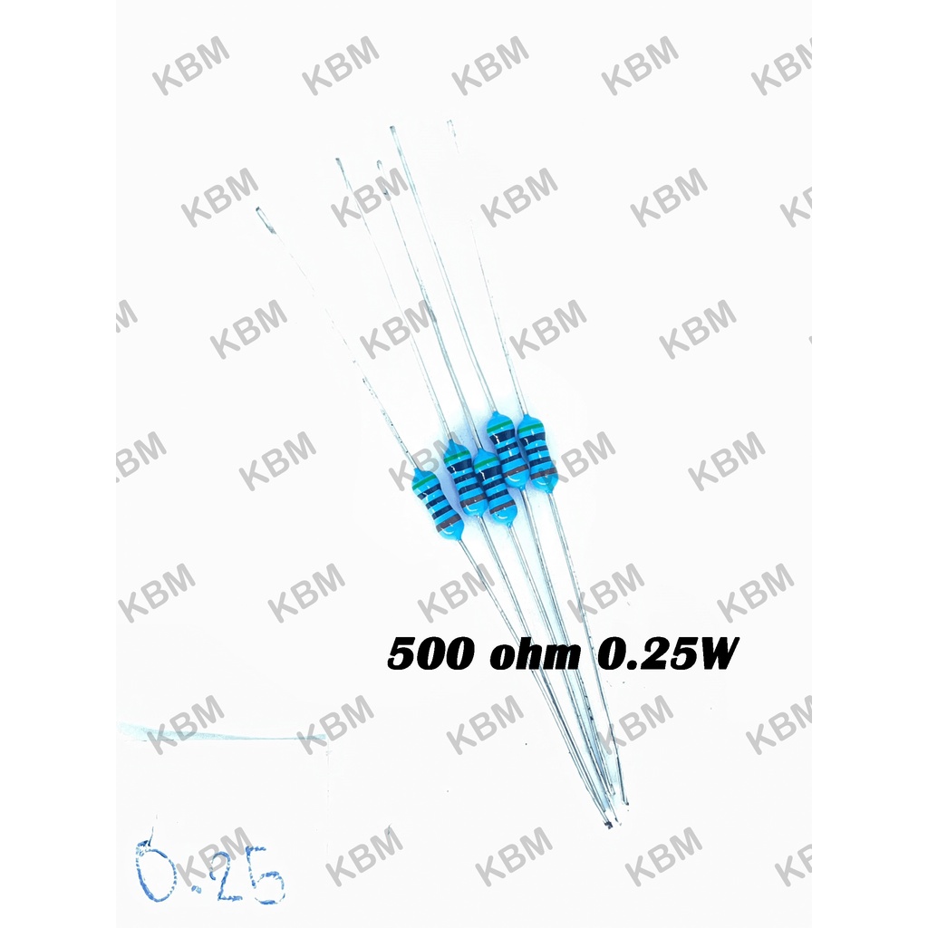 Resistor ตัวต้านทาน 500ohm 0.25W 0.5W 1W  2W 5W 0.1% 1% 5% - รูปที่ 2