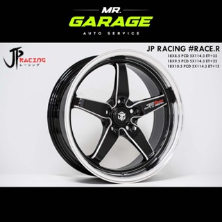 (ส่งฟรี) ล้อแม็กซ์ JP-RACE.R (จัดชุด หน้า 18x9.5 + หลัง 18x10.5 5 รู) สีดำกลึงเงา (2 วง,4 วง)