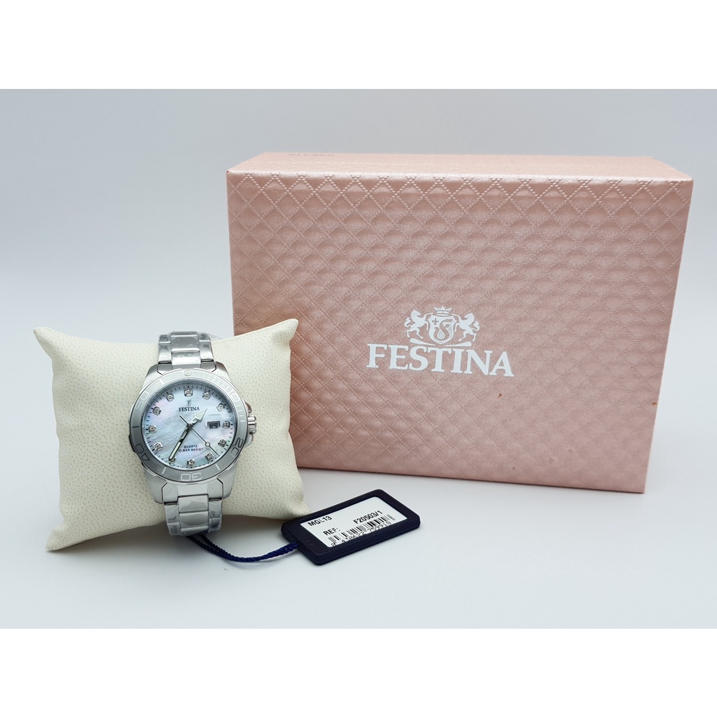 นาฬิกา FESTINA WOMEN'S F20503/1 34 MM BOYFRIEND พร้อมกล่อง (ใหม่)