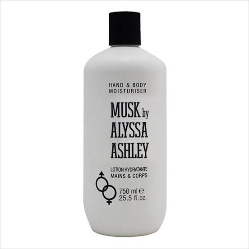 Alyssa Ashley White Musk Hand & Body Moisturiser 750ml.