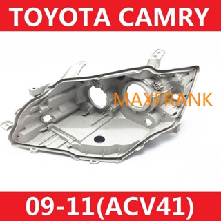 ฝาครอบไฟท้ายรถยนต์ สีดํา สําหรับ TOYOTA CAMRY ACV41 09-11  LAMP BODY HEADLAMP BACK SHELL HEAD LAMP  LIGHT BACK COVER TAIL SHELL  BLACK COVER HEADLIGHT  REAR HOUSING