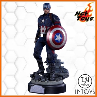 HOT TOYS - CAPTAIN​ AMERICA​ (BATTLING VERSION) MOVIE PROMO EDITION MMS350&amp;​360 CAPTAIN AMERICA CIVIL WAR @ INTOYS KORAT