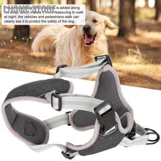 Dog Vest Harness Pet Adjustable Anti‑Lost Reflective for Large Medium Black