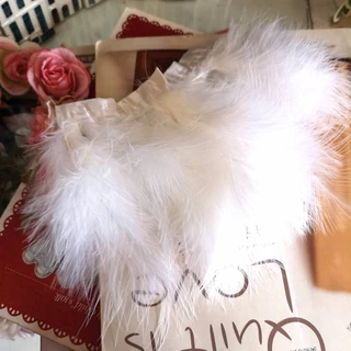 ขนาดตัวอย่างสั้นมาก 20cm 1pcs feather fluffy chic party vintage fancy dress Gatsby ขนนก เส้นใหญ่ เส้นขนนก ขนฟู
