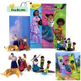 Disney Busy Book หนังสือปกแข็งพร้อมโพสเตอร์และโมเดล จาก USA ลาย Disney Encanto My Busy Book - 10 Figurines and a Playmat