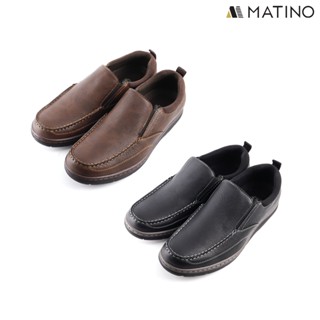 MATINO SHOES รองเท้าหนังชาย รุ่น MC/S 7806 - BLACK/BROWN