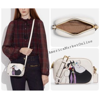 กระเป๋าหนัง COACH/ Disney X Coach Mini Jamie Camera Bag With Villains Motif CC319