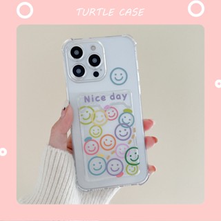 [พร้อมส่ง] เคสโทรศัพท์มือถือ ลาย Tik Tok หน้ายิ้ม พร้อมช่องใส่บัตร สําหรับ Apple iPhone 14 13 12 11 PROMAX XS XR XSMAX SE2020 6 7 8PLUS MINI