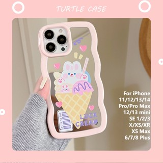 [ขายส่ง] เคสโทรศัพท์มือถือ แต่งกระจก ลายการ์ตูนลูกไม้ สร้างสรรค์ สําหรับ Apple iPhone 14131211 Promax XS XR xsmax se2020 678plus Mini เคสป้องกัน