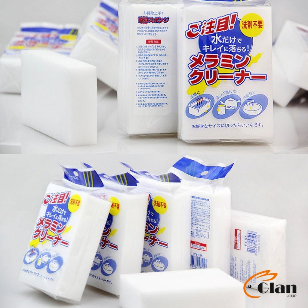 Glanxuan ฟองน้ำมหัศจรรย์  ฟองน้ำนาโน **สินค้าพร้อมส่ง** magic sponge