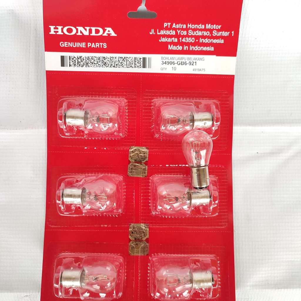 (1 ชิ้น) REAR LAMP/HONDA STOP LAMP 34906-GB6-921