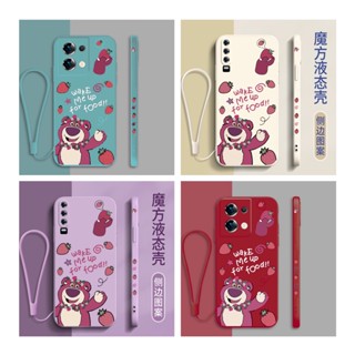 เคส Samsung a71 เคส Samsung a51 เคส Samsung a750 เคส Samsung a23 เคส Samsung a03 เคส Samsung a03s เคส Samsung a7 น่ารัก หมีสตรอเบอร์รี่ ซิลิโคนนิ่ม เคสพร้อมสายคล้อง