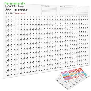 Permanenty ปฏิทินประจําปี 2023 แผ่นแพลนเนอร์รายวัน รายปี แบบแขวน จัดระเบียบสินค้า สําหรับสํานักงาน