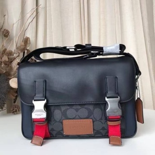 COACH TRACK CROSSBODY IN COLORBLOCK SIGNATURE CANVAS (C4141//C3747)