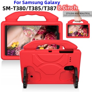 For Samsung Galaxy Tab A 8.0 2017 T380 T385 T387 4G SM-T380 SM-T385 SM-T387 Shockproof Shockproof Kids Friendly Handle Case EVA Shockproof Stand Cover Case