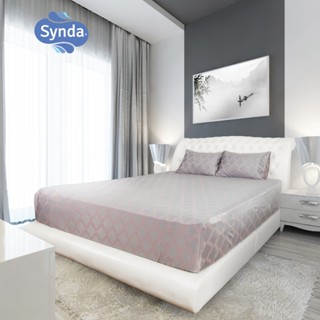 Synda​ ผ้าปูที่นอนรัดมุม รุ่น Micro Plus Cotton ทอ 520 เส้นด้าย ลาย SHINING PINK