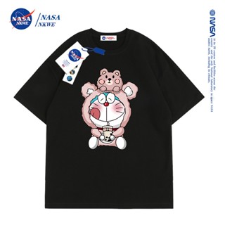 เสื้อยืดแขนสั้น ผ้าฝ้ายแท้ พิมพ์ลายการ์ตูนอนิเมะ NASA แฟชั่นฤดูร้อน สไตล์ญี่ปุ่น สําหรับผู้ชาย และผู้หญิงเสื้อยืด _49