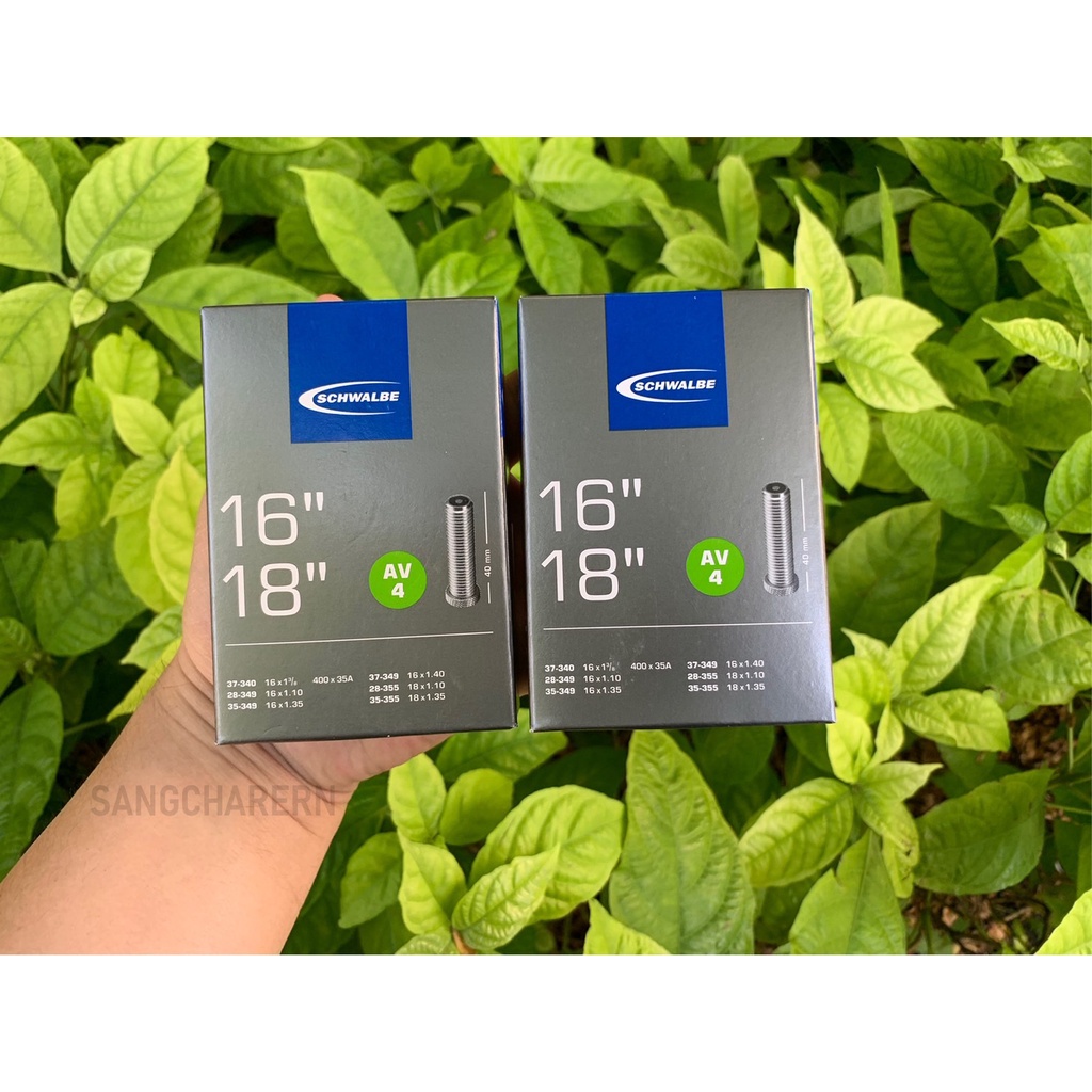 ยางใน 16นิ้ว / 18นิ้ว Schwalbe AV4 / SV4 สำหรับ Brompton และ รถล้อเล็กเฉพาะทางมาแล้ว