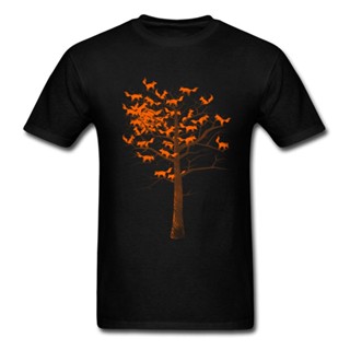 【2023】เสื้อยืดเด็กผช Blazing Fox Tree 100% ฝ้ายกลุ่ม Tees ฮิปฮอปแขนสั้นผู้ใหญ่เสื้อยืดออกแบบวาเลนไทน์วันทีเสื้อ Crewneck