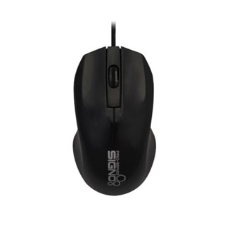 เมาส์ MOUSE SIGNO รุ่น MO-540 (สีดำ) WIRED BESICO OPTICAL MOUSE ประกัน 1 ปี