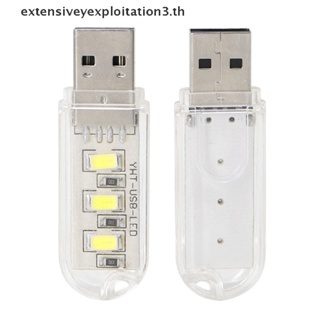 &amp; โคมไฟกลางคืน LED 3 ดวง ขนาดเล็ก แบบพกพา ชาร์จ USB สําหรับตั้งแคมป์