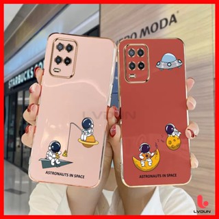 เคส OPPO A54 A57 2022 A77S A57 2016 A17 A17K A16 A3S A5S A12 A7 A39 Astronaut Soft Case 2B-XQ