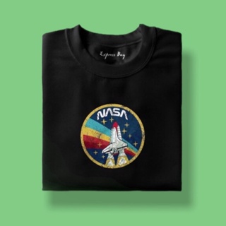 NASA VINTAGEเสื้อสังเคราะห์/เสื้อยืดสไตล์มินิมอลแบบ Unisex THe_04