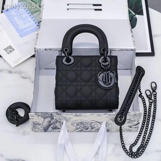 ❁◈Lowest priceDior women s leather bag [with box] Princess Diana with the same chain bag small shoulder bag 17cm