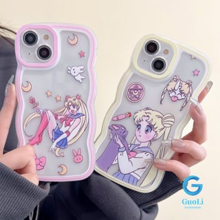 เคสโทรศัพท์มือถือ ป้องกันเลนส์ กันกระแทก ลายการ์ตูนคลื่น สําหรับ Realme C55 8 8i 7i 6i 5 5i 5s C35 C25y C21y C21 C25 C25s C20 C17 C15 C12 C11 4G 2021 2020