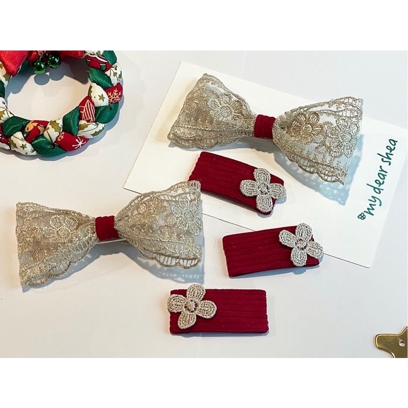 [Set] Christmas 2 hairpin set🎄🎄🎄_handmade🇰🇷