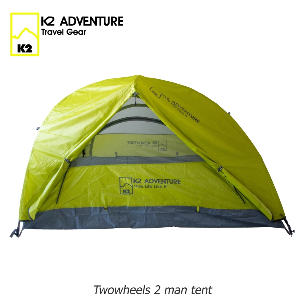 เต็นท์ K2 ADVENTURE รุ่น Twowheels สีเขียว นอน 2 คน เก็บเล็ก น้ำหนักเบา เสาอลูมีเนียม กันฝน กันลม thumbnail 4