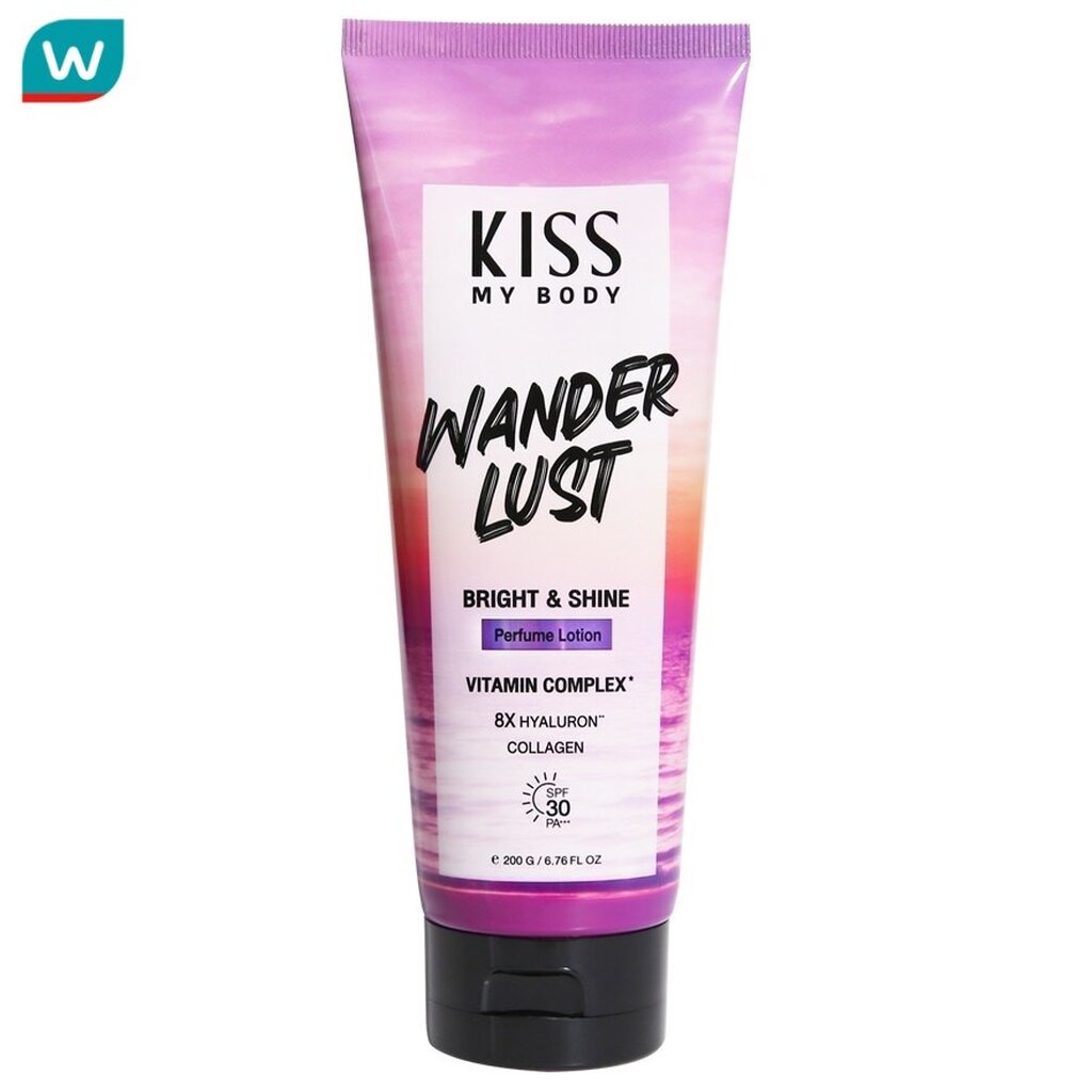 Kiss My Body คิส มาย บอดี้ ไบร์ท แอนด์ ชาย เพอร์ฟูม โลชั่น SPF 30 PA+++ วันเดอร์ลัสต์ 200 กรัม