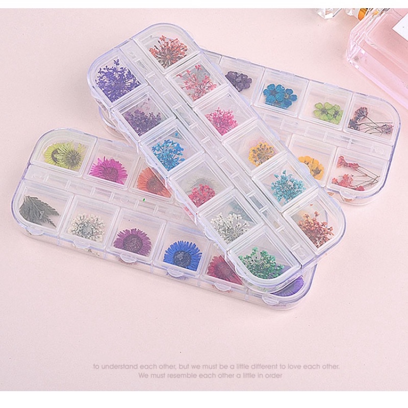 Misscheering Box 24 ดอกไม ้ แห ้ ง 12 สี ตกแต ่ งเล ็ บใหม ่ - รูปที่ 5