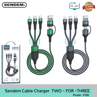 Sendem SDM-M38 Data Cable Two For Three สายชาร์จ 3in1 LN/Type-C/Micro