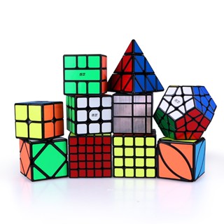 Qiyi สติกเกอร์รูบิค 3x3x3 4x4x4 5x5x5 Megaminx Speed Twist Puzzle Magic Cube สําหรับเด็ก