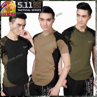 เสื้อยืด เสื้อคอกลมคอมแบท5.11 Tactical เสื้อยืดคอกลม ทรงเข้ารูป ไม่ย้วย ไม่หด ไม่ต้องรีด ใส่สบาย 5.11 Tactical T-shirts